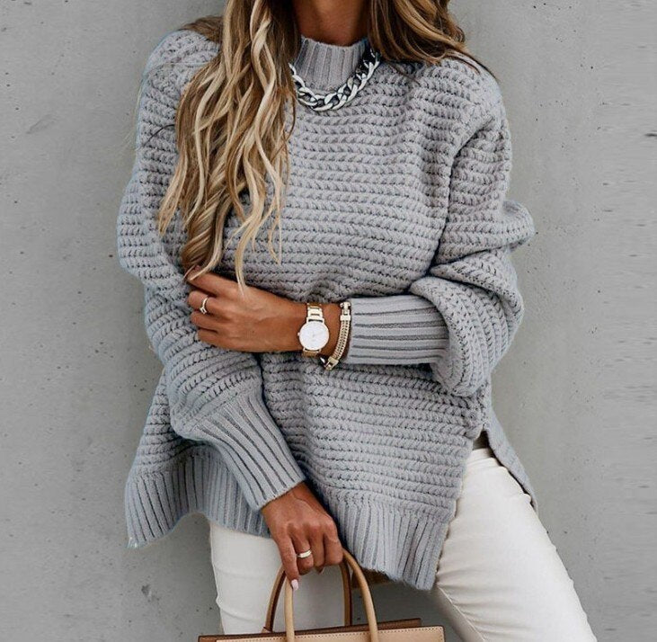 Knitted pullover sweater